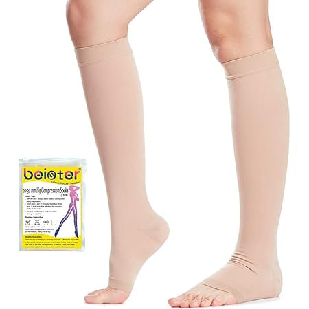 Artibetter Waden Kompressionsstulpen Beinlinge Kompressionsstrümpfe ohne Fuß beim Laufen Wandern ...